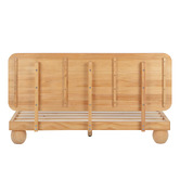 Temple &amp; Webster Bobble Pine Wood Ball Foot Bed
