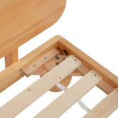 Temple &amp; Webster Bobble Pine Wood Ball Foot Bed