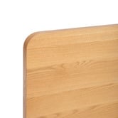 Temple &amp; Webster Peyton Oak Wood Queen Bed