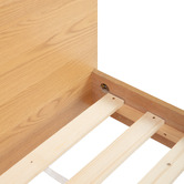 Temple &amp; Webster Peyton Oak Wood Queen Bed