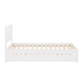 Temple &amp; Webster Luna Pine Wood Single Bed with Trundle