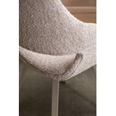 Temple &amp; Webster Jake Boucle Swivel Dining Chairs