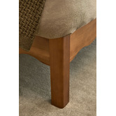Temple &amp; Webster Evelyn Wavy Pine Wood Bed Base