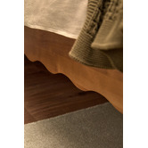 Temple &amp; Webster Evelyn Wavy Pine Wood Bed Base