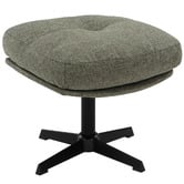 Temple &amp; Webster 2 Piece Jerome Swivel Accent Chair &amp; Ottoman Set
