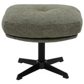 Temple &amp; Webster 2 Piece Jerome Swivel Accent Chair &amp; Ottoman Set