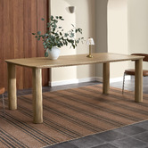 Temple &amp; Webster Tara Mango Wood Dining Table &amp; Bench Set