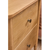 Temple &amp; Webster Willa 2 Drawer Ash Wood Bedside Table