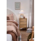 Temple &amp; Webster Jimmy 3 Drawer Bedside Table
