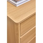 Temple &amp; Webster Jimmy 3 Drawer Bedside Table