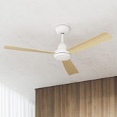 Temple &amp; Webster Quinn 122cm DC Ceiling Fan with Remote Control &amp; LED