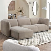 Temple &amp; Webster Vivian 4 Seater Sofa with Chaise