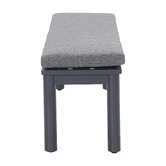 Temple &amp; Webster Kamari Aluminium Outdoor Dining Table &amp; Bench Set