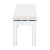 Temple &amp; Webster Kamari Aluminium Outdoor Dining Table &amp; Bench Set