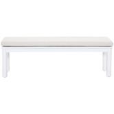 Temple &amp; Webster Kamari Aluminium Outdoor Dining Table &amp; Bench Set