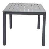Temple &amp; Webster Kamari Aluminium Outdoor Dining Table &amp; Bench Set