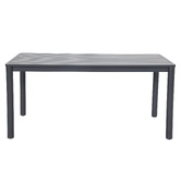 Temple &amp; Webster Kamari Aluminium Outdoor Dining Table &amp; Bench Set