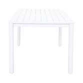 Temple &amp; Webster Kamari Aluminium Outdoor Dining Table &amp; Bench Set
