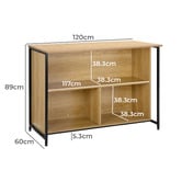 Temple &amp; Webster Kaida Kitchen Island Bench with Storage