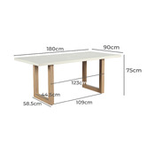 Temple &amp; Webster Milos Concrete Outdoor Dining Table