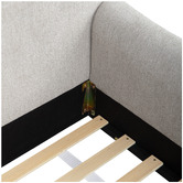 Temple &amp; Webster Cove Chenille Single Floor Bed
