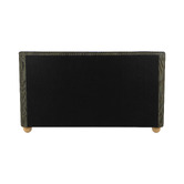 Temple &amp; Webster Bonnie Upholstered Ball Foot Bed