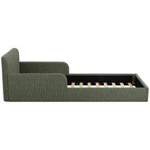 Temple &amp; Webster Harbor Chenille Single Floor Bed