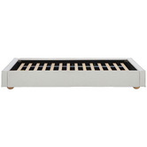 Temple &amp; Webster Raya Upholstered Bed Base