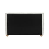 Temple &amp; Webster Bonnie Upholstered Ball Foot Bed