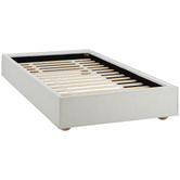 Temple &amp; Webster Raya Upholstered Bed Base