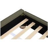 Temple &amp; Webster Raya Upholstered Bed Base