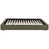 Temple &amp; Webster Raya Upholstered Bed Base