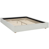 Temple &amp; Webster Raya Upholstered Bed Base
