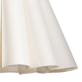 Temple &amp; Webster Clem White Fabric Scalloped Pendant Light