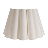 Temple &amp; Webster Clem White Scalloped Wall Light