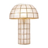 Temple &amp; Webster Dayla Mushroom Capiz Shell Table Lamp
