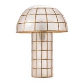 Temple &amp; Webster Dayla Mushroom Capiz Shell Table Lamp