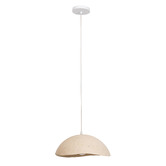 Temple &amp; Webster Jagger Organic Travertine-look Pendant Light