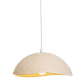 Temple &amp; Webster Jagger Organic Travertine-look Pendant Light