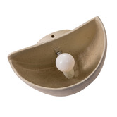 Temple &amp; Webster Jagger Organic Travertine-look Wall Light