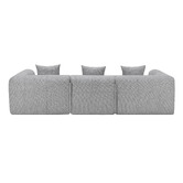 Temple &amp; Webster Bowie 4 Seater Boucle Sofa with Chaise