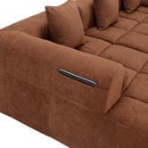 Temple &amp; Webster Bowie 4 Seater Boucle Sofa with Chaise