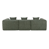 Temple &amp; Webster Bowie 4 Seater Boucle Sofa with Chaise