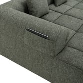 Temple &amp; Webster Bowie 4 Seater Boucle Sofa with Chaise