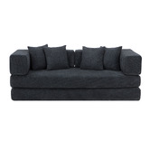 Temple &amp; Webster Jemima 3 Seater Queen Boucle Sofa Bed
