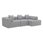 Temple &amp; Webster Bowie 4 Seater Boucle Sofa with Chaise