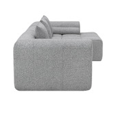 Temple &amp; Webster Bowie 4 Seater Boucle Sofa with Chaise