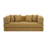 Temple &amp; Webster Jemima 3 Seater Queen Boucle Sofa Bed
