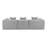 Temple &amp; Webster Bowie 4 Seater Boucle Sofa with Chaise