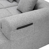 Temple &amp; Webster Bowie 4 Seater Boucle Sofa with Chaise